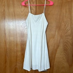 White mini “linen” dress!
